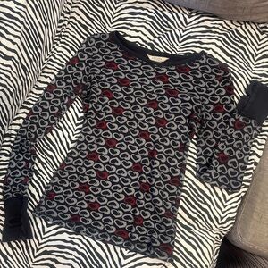 2000s waffle knit long sleeve